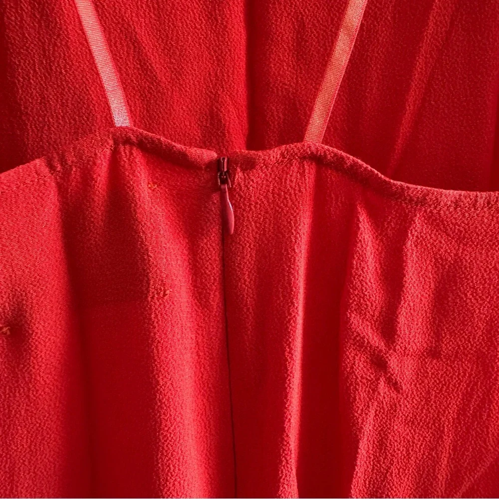 Reformation Sanibel Strappy Red Midi Dress with Open Back size 10 - Picture 8 of 10
